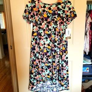 NWT Lularoe minnie mouse disney high low carly dress LLR